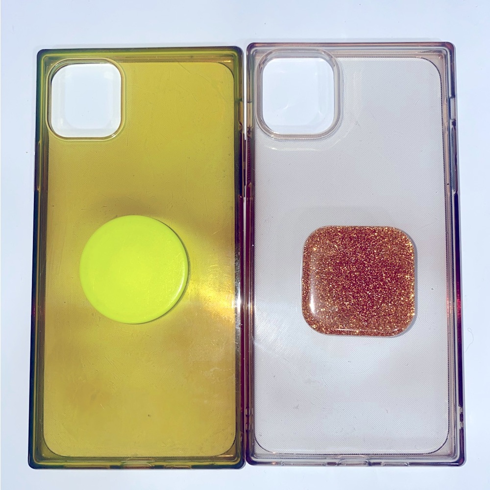 📱Case✨Bundle✨ Square/Soft Silicone- Fits iPhone 11 Pro Max